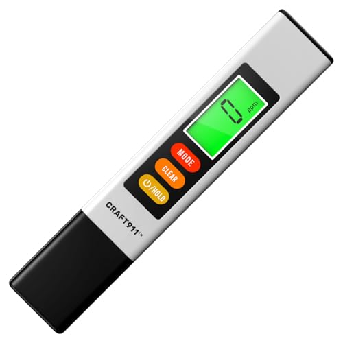 TDS Meter Digital Water Tester - Accurate Water Tester for Drinking Water | 0-9990 PPM Meter - 1s Water Quality Tester - TDS Water Tester for Hydroponics, Household Drinking, and Aquarium