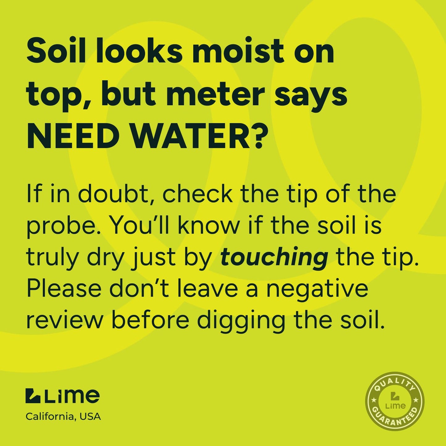 GROWIT Soil Moisture Meter for Plants - Plant Moisture Meter for House Plants - No Batteries Required