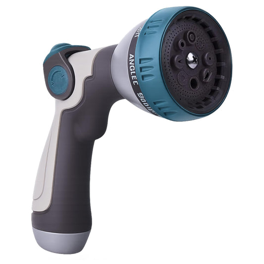 Garden Hose Nozzle – 8-Pattern Hose Sprayer with Thumb Control – Watering Tool for Garden, Car Wash, Lawn Care &amp; Pet Shower
