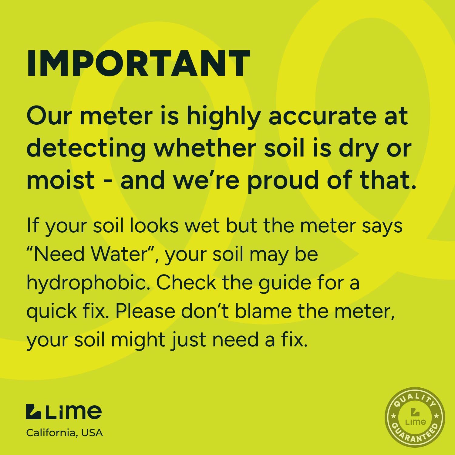 GROWIT Soil Moisture Meter for Plants - Plant Moisture Meter for House Plants - No Batteries Required