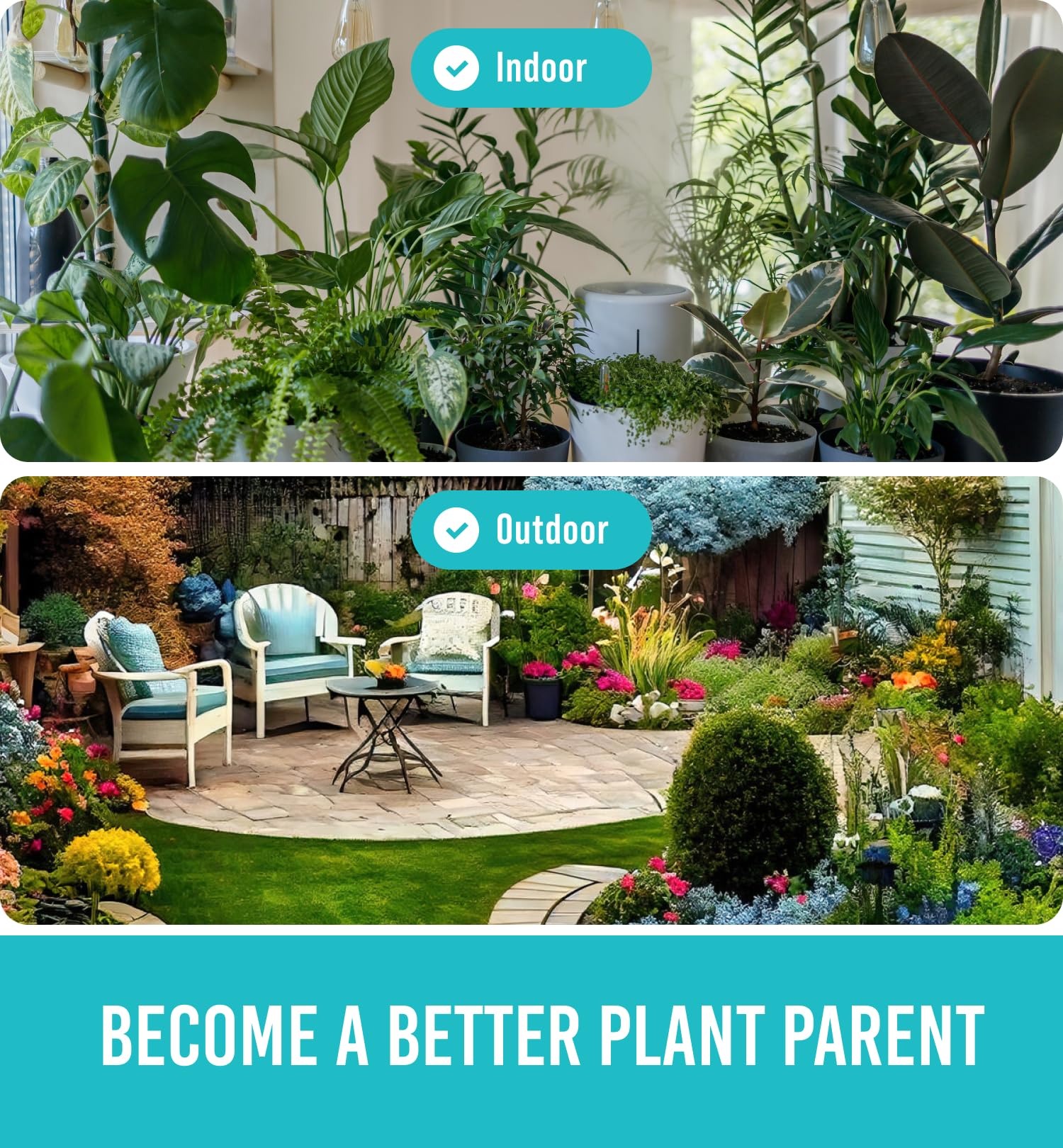 GROWIT Soil Moisture Meter for Plants - Plant Moisture Meter for House Plants - No Batteries Required