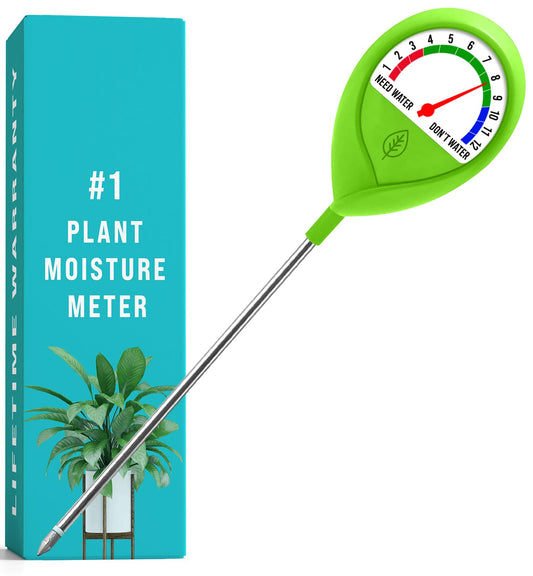 GROWIT Soil Moisture Meter for Plants - Plant Moisture Meter for House Plants - No Batteries Required