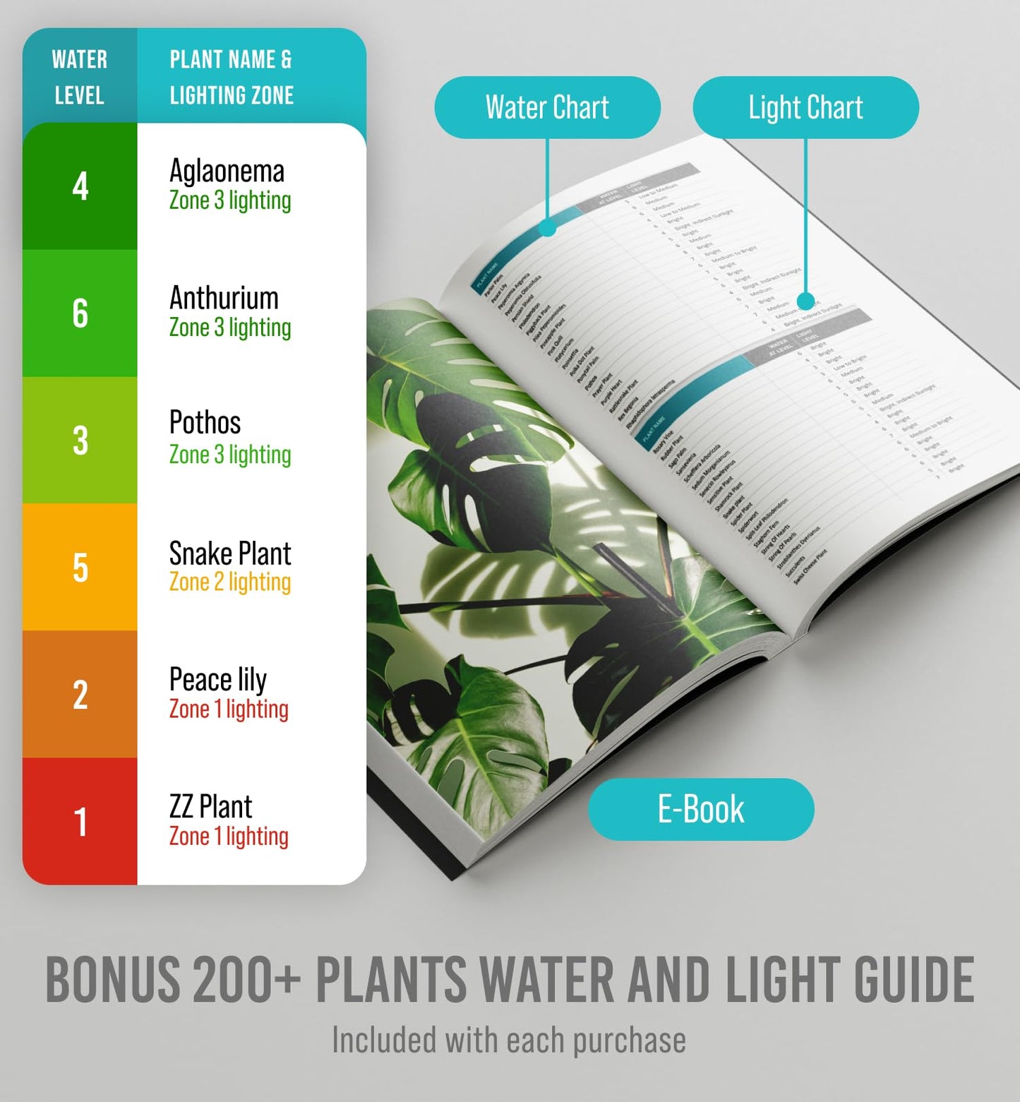 GROWIT Plant Moisture Meter Houseplants - Accurate Plant Water Meter for Indoor Plants Soil Moisture Meter Stocking Stuffers Gift for Mom Dad Adults - No Battery Needed