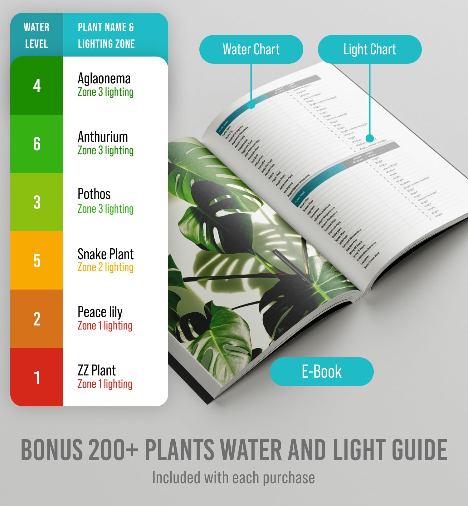 GROWIT Plant Moisture Meter Houseplants - Accurate Plant Water Meter for Indoor Plants Soil Moisture Meter Stocking Stuffers Gift for Mom Dad Adults - No Battery Needed