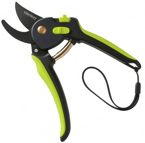 Ultra Sharp Pruning Shears Hedge Clipper – Cuts 3X Easier, Dual-Size Opening, Weak Hand Arthritis Clippers, Rust-Resistant Pruner, Effortlessly Cuts